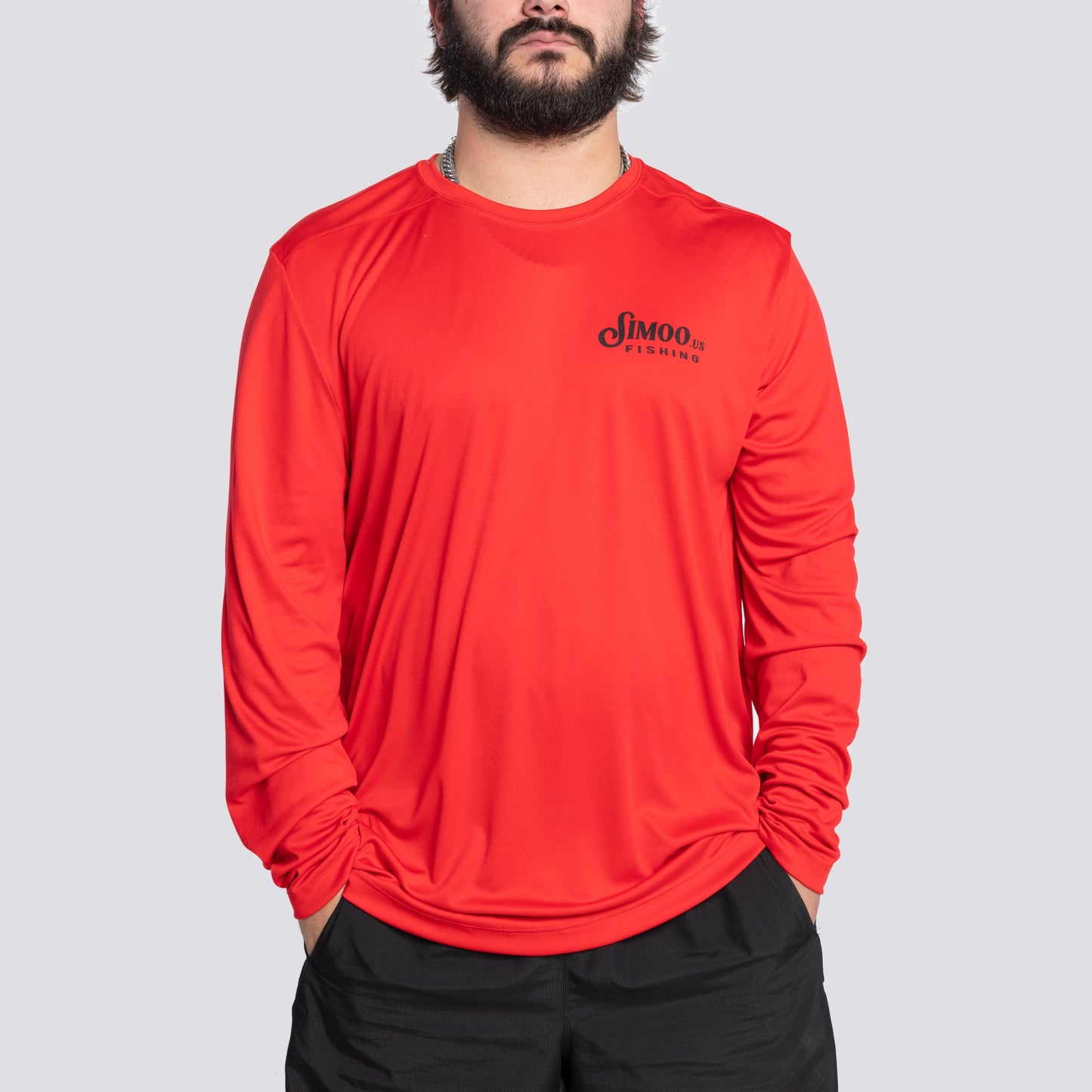 Red Fishing Long Sleeve